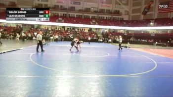 145 lbs Semifinal - Gracin Dennis, Emmett vs Lexi Sanders, Rocky Mountain