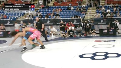 150 lbs Cons. Rd Of 64 - Giovanni Magistrelli, Ohio vs Neko Archuleta, Indiana