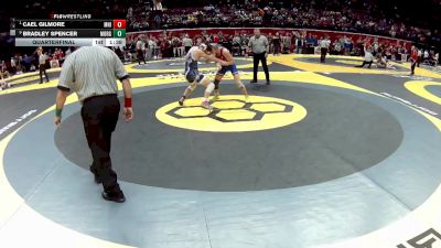 D2-157 lbs Quarterfinal - Cael Gilmore, Mar. Highland vs Bradley Spencer, Morgan