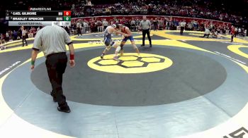 D2-157 lbs Quarterfinal - Cael Gilmore, Mar. Highland vs Bradley Spencer, Morgan