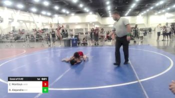 54 lbs Consi Of 8 #2 - Zane Montoya, Juggernaut WC vs Damian Alejandre, Roy WC