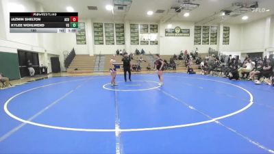 180 lbs Finals (2 Team) - Jazmin Shelton, Arizona Christian University vs Kylee Wohlwend, Vanguard