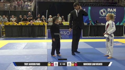 Nico Maverick Cisco vs Oscar Li 2025 Pan Kids Jiu-Jitsu IBJJF Championship