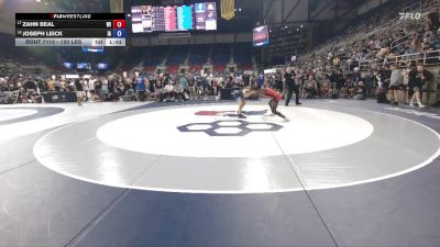 120 lbs Champ. Rd Of 32 - Zahn Beal, WI vs Joseph Leick, IA