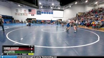 160 lbs Quarterfinal - Gabriel Banister, Centennial Middle School vs Lyle Ogston, Twin Spruce Jr High