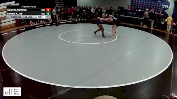 145 lbs. Cons. Round 2 - Kenzie Kline, Francis Howell Central vs Keanna George, Eureka