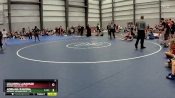 74 lbs Final - Julianna Lasavage, Badger Girls Elite vs Adriana Ragona, Midwest Assasins Blue