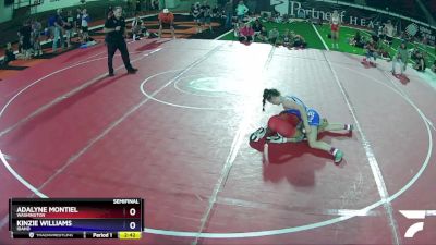 110 lbs Semifinal - Adalyne Montiel, Washington vs Kinzie Williams, Idaho