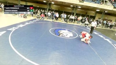 132 lbs Cons. Round 3 - Jack Fitzgerald, Naperville (Central) vs Carson Benesh, Oregon