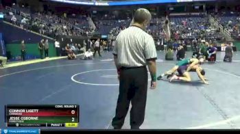 3A 152 lbs Cons. Round 3 - Connor Ligett, Carrboro vs Jesse Osborne, Forestview