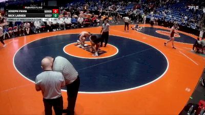 215 lbs Semis & 1st Wrestleback (8 Team) - Joseph Favia, Aurora (Marmion Academy) vs Nick Larsen, Arlington Heights (Hersey)