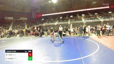 102 lbs Quarterfinal - Wesston Allen, Glenrock WC vs Gabriel Valdez, Bald Eagle WC