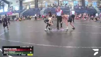 80 lbs Round 1 - Silas Stanley, Dragons Junior Wrestling Club vs Brentley Mabe, Techfall Wrestling Club