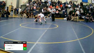 104 lbs Cons. Round 5 - Jaden Hall, Highland Black vs Prajit Tamang, South Euclid Memorial