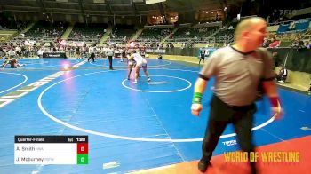 240 lbs Quarterfinal - Azreal Smith, HURRICANE WRESTLING ACADEMY vs Justice Mcburney, Topeka Blue Thunder