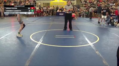 108 lbs 3rd Place Match - Andrew Cassetty, Jv Warriors vs Brian Fulton, Shore Sports Club