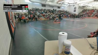 109-114 lbs Quarterfinal - Wynifred Ysebaert, Worland Middle School vs Vyolet Ray, Sheridan Junior High School