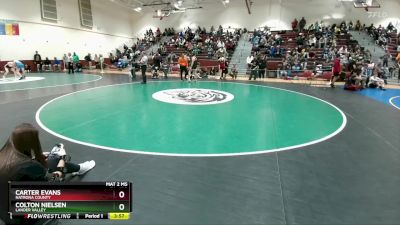 132 lbs Champ. Round 3 - Colton Nielsen, Lander Valley vs Carter Evans, Natrona County