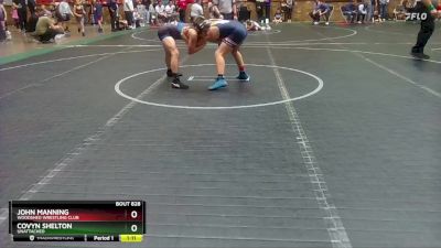 115-120 lbs Cons. Semi - Covyn Shelton, Unattached vs John Manning, Woodshed Wrestling Club