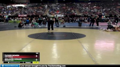 126 lbs Semifinal - Tucker Bowen, Soda Springs vs Benjamin Kohler, Wasatch Utah