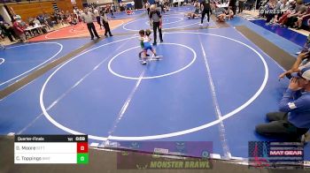 46 lbs Quarterfinal - Greyson Moore, Standfast vs Colt Toppings, Smith Wrestling Acadmey