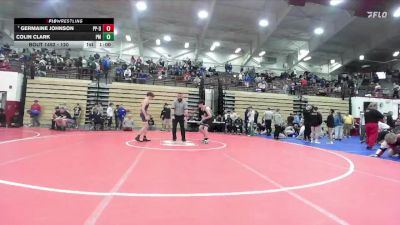 120 lbs Quarterfinal - Germaine Johnson, Purdue Polytechnic - Downtown vs Colin Clark, Perry Meridian