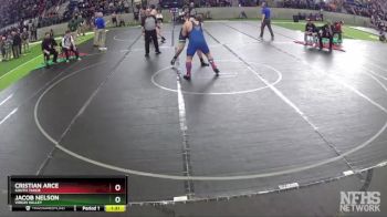 215 lbs Quarterfinal - Cristian Arce, South Tahoe vs Jacob Nelson, Virgin Valley