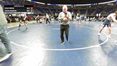 172 lbs Quarterfinal - Cole Retos, Bethlehem Freedom vs Jayce Stanton, West Allegheny
