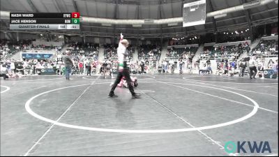 100 lbs Quarterfinal - Nash Ward, Kiefer Youth Wrestling Club vs Jace Henson, Team Nomad