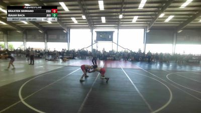 88 lbs Rr Rnd 2 - Braxten Serrano, Stout Wrestling Academy vs Isaiah Baca, Juggernaut WC