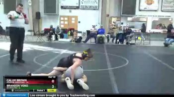 92 lbs Finals (2 Team) - Brandon Veno, 84 Athletes vs Calum Brown, Missouri Wrestling