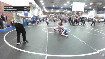 126 lbs Cons. Round 2 - Diego Arias, La Mirada vs Logan Landeros, Central Union