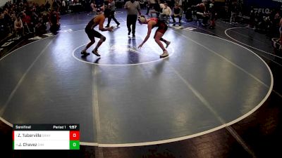 160 lbs Semifinal - Zach Tuberville, Slippery Rock Area Hs vs Jesus Chavez, Chartiers Houston Hs