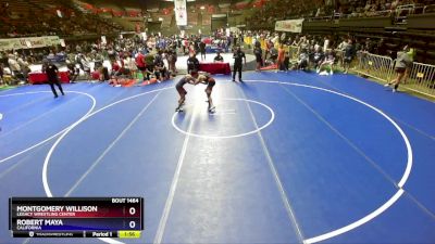 130 lbs Semifinal - Montgomery Willison, Legacy Wrestling Center vs Robert Maya, California