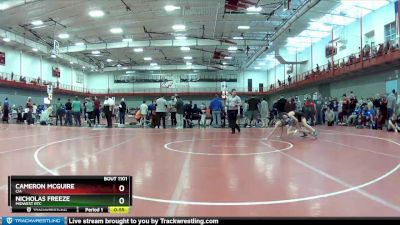 95 lbs Champ. Round 1 - Cameron McGuire, CIA vs Nicholas Freeze, Midwest RTC