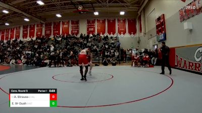 190 lbs Cons. Round 5 - Aiden Strauss, Grand Valley vs Elijah West-Duah, Denver East