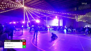 95 lbs Consi Of 8 #2 - Nolan Moret, Black Fox Wrestling Academy vs Nathaniel Wilkerson, Bay Area Dragons WC