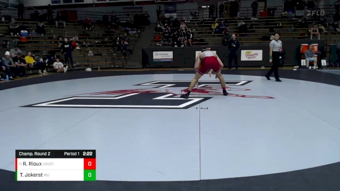 141 lbs Champ. Round 2 - Ray Rioux, Indianapolis vs Taylor Jokerst ...