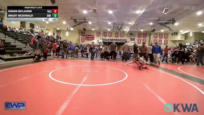 83 lbs Final - Kadan Mclaurin, Tulsa North Mabee Stampede vs Brady McDonald, Raw Wrestling Club