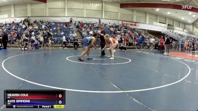 190 lbs Quarterfinal - Heaven Cole, MI vs Kate Simmons, OH