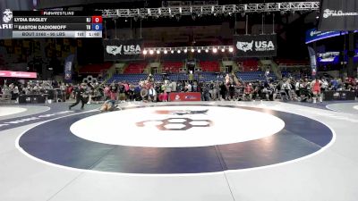95 lbs Champ. Rd Of 64 - Lydia Bagley, NJ vs Easton Dadiomoff, TN