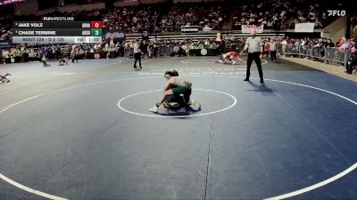 D 2 120 lbs Quarterfinal - Jake Volz, Archbishop Hannan vs Chase Termine, Archbishop Shaw