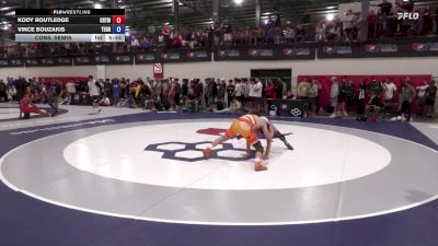 70 kg Cons. Semis - Kody Routledge, Cowboy RTC/ Titan Mercury Wrestling Club (TMWC) vs Vince Bouzakis, Team Greco