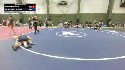 Junior FK - 157 lbs Quarters - Zachariah Delgado, Riverhawk Wrestling Academy vs Colin Mcgiverin, Whatcom Wrestling Academy