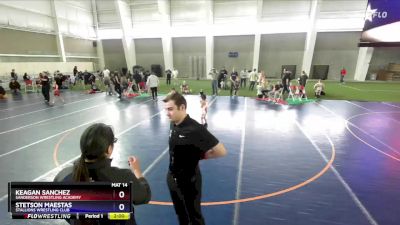 45 lbs Round 2 - Keagan Sanchez, Sanderson Wrestling Academy vs Stetson Maestas, Stallions Wrestling Club