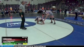 172 lbs Champ. Round 2 - Omer Barak, Lake Highland Prep School vs Alan Pinkhasov, Tottenville-PSAL