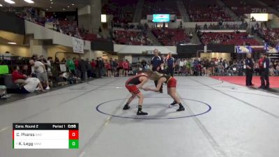 102 lbs Cons. Round 2 - Kolter Legg, North Montana Wrestling Club vs Channing Phares, Billings Wrestling Club