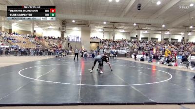 AA 138 lbs Cons. Round 2 - Dewayne Dickerson, Bartlett High School vs Luke Carpenter, East Hamilton High School