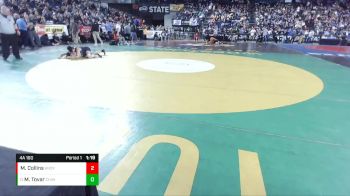 4A 160 lbs Quarterfinal - Mason Tovar, Chiawana vs Mathias Collins, Kennedy Catholic