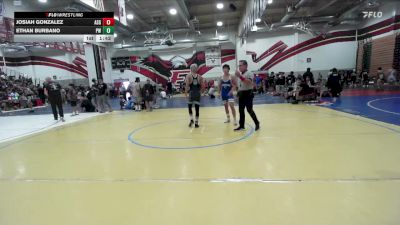 132 lbs Champ. Round 1 - Josiah Gonzalez, ASG Wrestling vs Ethan Burbano, Pounders WC